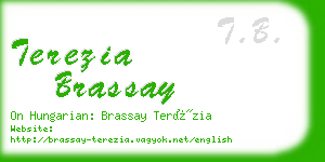 terezia brassay business card